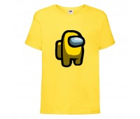 Футболка детская Амонг АС  (Among US) желтая (among-us-005-yellow) 152 см