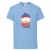 Футболка детская Южный Парк 002 (South park) голубая (SPA lbl 002) 128 см