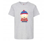 Футболка детская Южный Парк 002 (South park) серая (SPA gr 002) 128 см