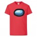 Футболка детская Амонг АС  (Among US) красная (among-us-004-red) 140 см
