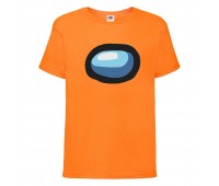 Футболка детская Амонг АС  (Among US) оранжевая (among-us-004-orange) 164 см