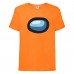 Футболка детская Амонг АС  (Among US) оранжевая (among-us-004-orange) 140 см