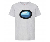 Футболка детская Амонг АС  (Among US) серая (among-us-004-gray) 164 см