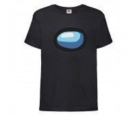 Футболка детская Амонг АС  (Among US) черная (among-us-004-black) 152 см