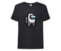 Футболка детская Амонг АС  (Among US) черная (among-us-005-black) 152 см