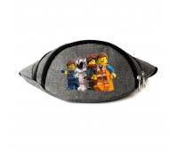 Сумка Бананка на пояс  Лего МУВИ (LEGO-Movie-03) Cappuccino Toys серая