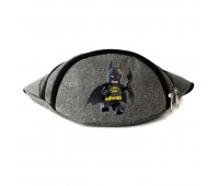 Сумка Бананка на пояс  Лего Бетмен (LEGO-Batman-07) Cappuccino Toys серая