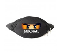 Сумка Бананка на пояс  Лего Нинзяго  (LEGO-Ninjago-02) Cappuccino Toys черная