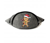 Сумка Бананка НОВОГОДНЯЯ на пояс  (Happy-New-Year-02) Cappuccino Toys серая