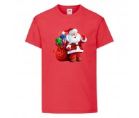  Футболка детская Новый Год (New Year) красная (0003-red) размер 104 см