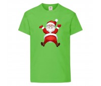  Футболка детская Новый Год (New Year) светло-зеленая (0007-green) размер 104 см
