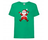  Футболка детская Новый Год (New Year) зеленая (0007-green) размер 164 см