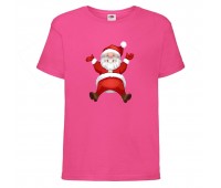  Футболка детская Новый Год (New Year) розовая (0007-pink) размер 152 см