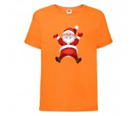  Футболка детская Новый Год (New Year) оранжевая (0007-orange) размер 104 см