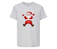  Футболка детская Новый Год (New Year) серая (0007-gray) размер 104 см