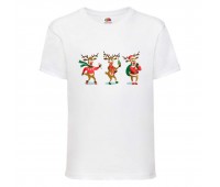  Футболка детская Новый Год (New Year) белая (0017-white) размер 140 см