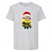  Футболка детская Новый Год (New Year) серая (0020-gray) размер 152 см