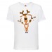  Футболка детская Новый Год (New Year) белая (0023-white) размер 128 см