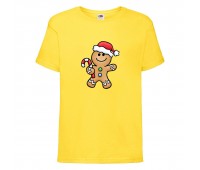  Футболка детская Новый Год (New Year) желтая (0026-yellow) размер 104 см