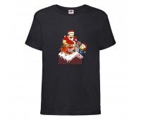  Футболка детская Новый Год (New Year) черная (0028-black) размер 164 см