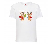 Футболка детская Новый Год (New Year) белая (0030-white) размер 104 см Футболка детская Новый Год (New Year) белая (0030-white) размер 104 см
