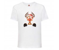 Футболка детская Новый Год (New Year) белая (0037-white) размер 104 см Футболка детская Новый Год (New Year) белая (0037-white) размер 104 см