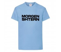 Футболка детская МОРГЕНШТЕРН 002 (MORGENSTERN) голубая (RMO lbl 002) 152 см