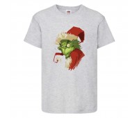  Футболка детская Новый Год (New Year) серая (0036-gray) размер 164 см