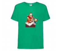  Футболка детская Новый Год (New Year) зеленая (0028-green) размер 104 см