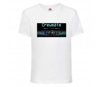 Футболка детская Амонг АС 008 (Among US) белая (among-us-008-white) 128 см