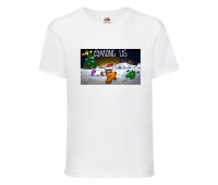 Футболка детская Амонг АС 009 (Among US) белая (among-us-009-white) 128 см Футболка детская Амонг АС 009 (Among US) белая (among-us-009-white) 128 см