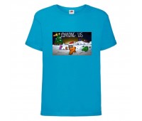 Футболка детская Амонг АС 009 (Among US) синяя (among-us-009-blu) 116 см