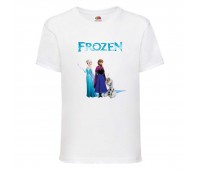 Футболка детская Холодное сердце 004 (Frozen) белая (FRH wh 004) 98 см