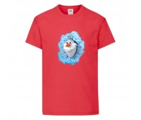 Футболка детская Холодное сердце 002 (Frozen) красная (FRH rd 002) 104 см
