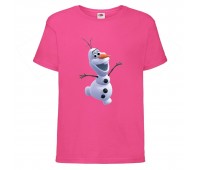 Футболка детская Холодное сердце 001 (Frozen) розовая (FRH pnc 001) 104 см