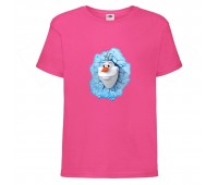 Футболка детская Холодное сердце 002 (Frozen) розовая (FRH pnc 002) 104 см