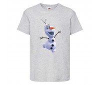 Футболка детская Холодное сердце 001 (Frozen) серая (FRH gr 001) 104 см