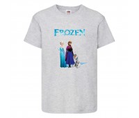 Футболка детская Холодное сердце 004 (Frozen) серая (FRH gr 004) 104 см