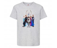 Футболка детская Холодное сердце 007 (Frozen) серая (FRH gr 007) 104 см