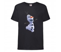 Футболка детская Холодное сердце 001 (Frozen) черная (FRH blc 001) 104 см