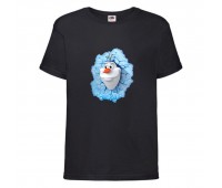 Футболка детская Холодное сердце 002 (Frozen) черная (FRH blc 002) 104 см