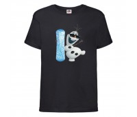 Футболка детская Холодное сердце 003 (Frozen) черная (FRH blc 003) 104 см