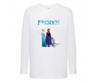 Лонгслив реглан Холодное сердце 004 (Frozen) белый (FRH wh 004) 116 см