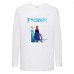 Лонгслив реглан Холодное сердце 004 (Frozen) белый (FRH wh 004) 116 см