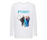 Лонгслив реглан Холодное сердце 006 (Frozen) белый (FRH wh 006) 140 см