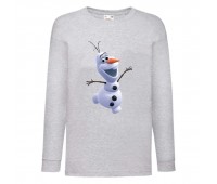 Лонгслив реглан Холодное сердце 001 (Frozen) серый (FRH gr 001) 140 см