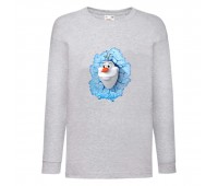 Лонгслив реглан Холодное сердце 002 (Frozen) серый (FRH gr 002) 140 см