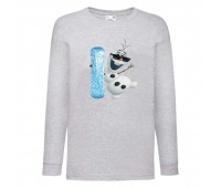Лонгслив реглан Холодное сердце 003 (Frozen) серый (FRH gr 003) 140 см