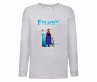 Лонгслив реглан Холодное сердце 004 (Frozen) серый (FRH gr 004) 140 см
