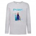 Лонгслив реглан Холодное сердце 004 (Frozen) серый (FRH gr 004) 140 см